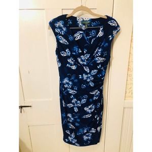 Ralph Lauren Dress-Blue flowers size 10